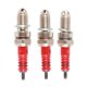 thumbnail image 1 of Bujía Para La Motocicleta Scooter ATV 3pcs D8TC 3 Electrodo Bujías De Alto Rendimiento Con Material De Electrodo Especial Para El Motor CG6 CF250, 1 of 7