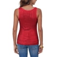 thumbnail image 4 of LANGWYQU Sleeveless Women Slim Fit Scoop Neck Sequins Tank Tops Camisole, 4 of 5