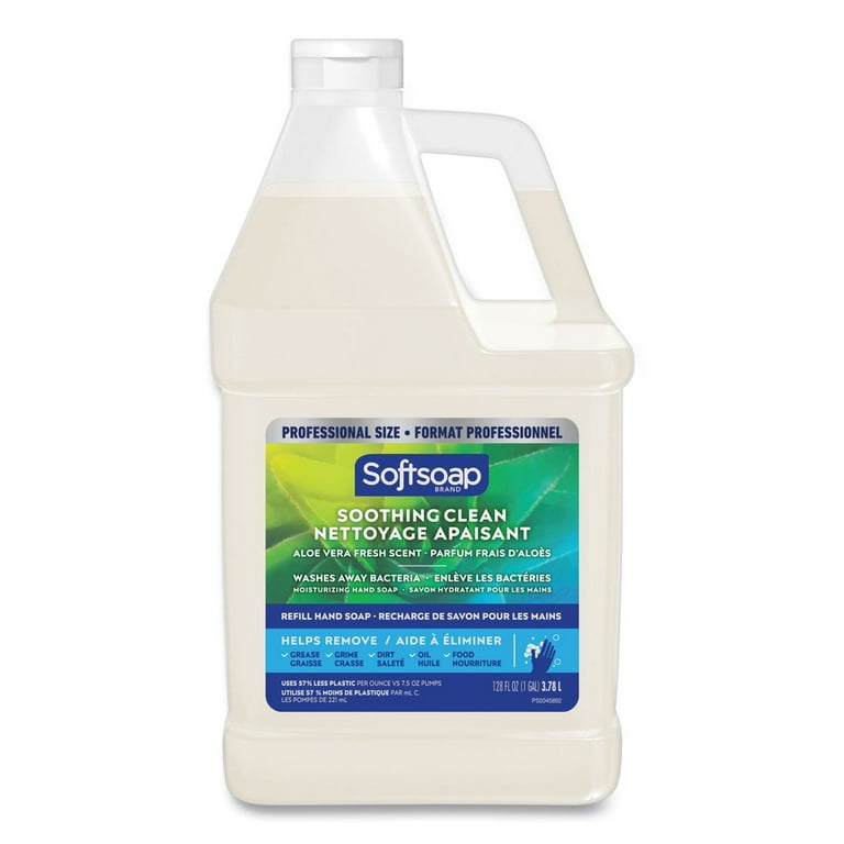 Liquid Hand Soap Refill with Aloe, Aloe Vera Fresh Scent, 1 gal Refill Bottle, 4/Carton Liquid Hand Soap Refill with Aloe, Aloe Vera Fresh Scent, 1 gal Refill Bottle, 4/Carton