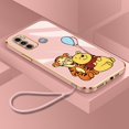 thumbnail image 1 of Carcasa Motorola Moto G60 G50 5G G40 Fusion G30 G10 4G Funda De Teléfono De Lujo Trasera Macaron Color High-end Winnie The Pooh Chapado Ultrafina, 1 of 4