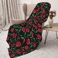 thumbnail image 3 of Hirioo Cherry for Flannel Blanket, Cozy and Warm Throw for Bed or Couch ,Perfect for All Seasons-60"x50", 3 of 6