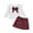 Wine, variant on Zshosam Baby Girl Fall Outfits Toddler Baby Girl Outfit Ruffle Solid Knit Shirt Plaid Mini Skirt Fall Winter Clothes Set Size 12 18 Months,(Wine 12-18 Months)