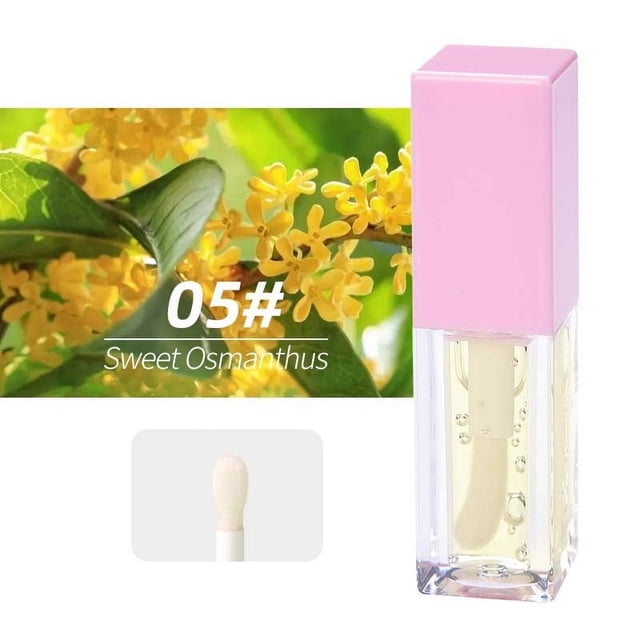 Pureness Fruit Lip Oil - 2g Transparent Lip Moisturizer with Natural Fruit Aroma, Highly Moisturizing Formula for Soft, Smooth Lips, Lightweight Non-Greasy Texture