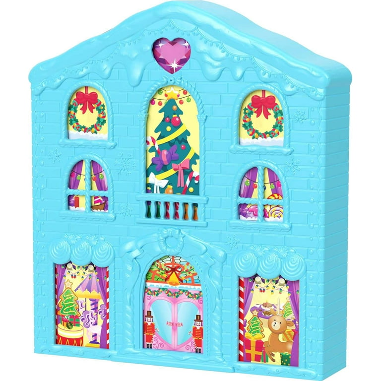 Polly Pocket Dolls Advent Calendar, Gingerbread House Playset with