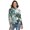 Christmas Plants, variant on Christmas Candy Pattern Women's Turtleneck Sweater Long Sleeve Ribbed Fitted Turtle Neck Casual Fall Winter Collection Top S