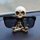 thumbnail image 4 of Adorno de coche de calavera pequeña de meditación de capa para decoración creativa de resina de coche, 4 of 5