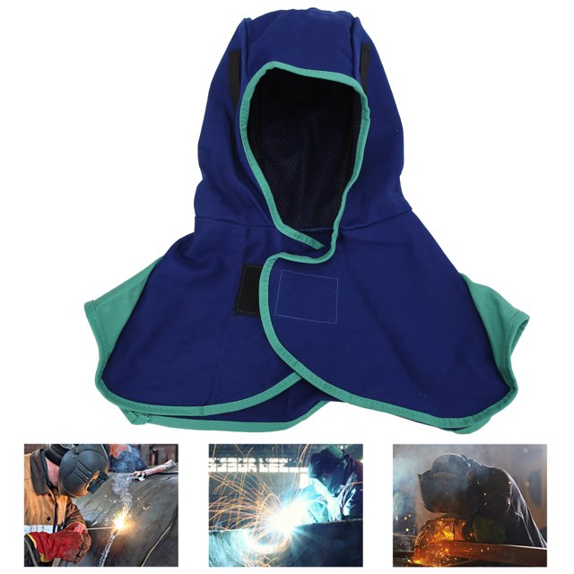 Mantón De Soldadura, Protección Para La Cabeza Y El Cuello, Gorro De Soldadura Ajustable, Forro De Malla Para Soldar