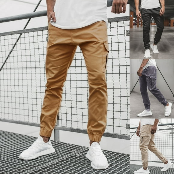 Elastic Ankle Pants Men