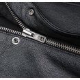 thumbnail image 5 of Chaleco sin mangas de piel sintética para motociclista para hombre con cremallera inclinada, 5 of 5