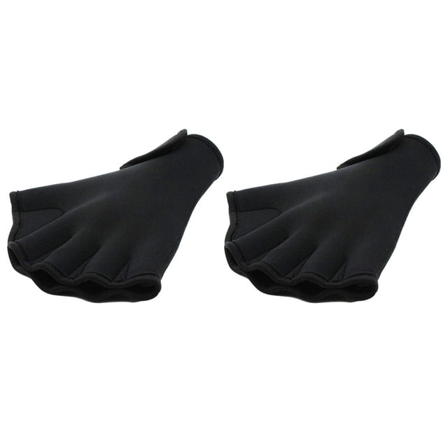 Advancent Guantes de natación hechos de nailon a prueba de rayos UV y agarre fuerte, 2 piezas, para entusiastas del buceo, acuáticos Deportes acuáticos Negro l