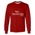 thumbnail image 4 of RYDCOT Men's Letter Graphic Tees Long Sleeve Shirts for Men Y2K Crew Neck T-Shirt Oversized Tops Streetwear Wine, 4 of 5