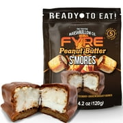Fyre S'mores Ready to Eat Authentic Chocolate Peanut Butter Marshmallow Smores, 4.2 oz, 5 Count Bag