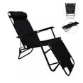 thumbnail image 1 of 4 Sillas Camastro Plegable Reclinable CJR Jardin Playa Alberca negro, 1 of 8