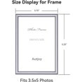 thumbnail image 2 of FrostHike 3.5x5 Picture Frame Silver Brushed Modern Simple Thin Aluminum Metal Photo Frame with HD Real Glass, Display for Tabletop and Wall Collage. (2 Pack), 2 of 5