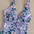 thumbnail image 4 of Womens One Piece Swimsuits Floral Print Tummy Control Bathing Suits Monokinis Swimwear, 4 of 5