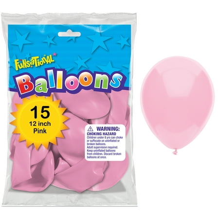 BALLOON PNK 12" 12PK
