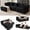 Black 110", variant on 108” Modular Sectional Sofa, Cloud Sectional Couch with Deep Seat, Modern Modular L-Shape Sofa Couch with Chaise,Upholstered Couches for Living Room Bedroom
