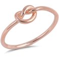 thumbnail image 2 of CHOOSE YOUR COLOR Sterling Silver Knot Ring, 2 of 2