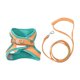 thumbnail image 1 of Methold Juego de arnés y correa para gato suave, para caminar más cómodo, arnés para gato y juego de tracción, arnés para gatito Suministros para gatos verde naranja l, 1 of 6