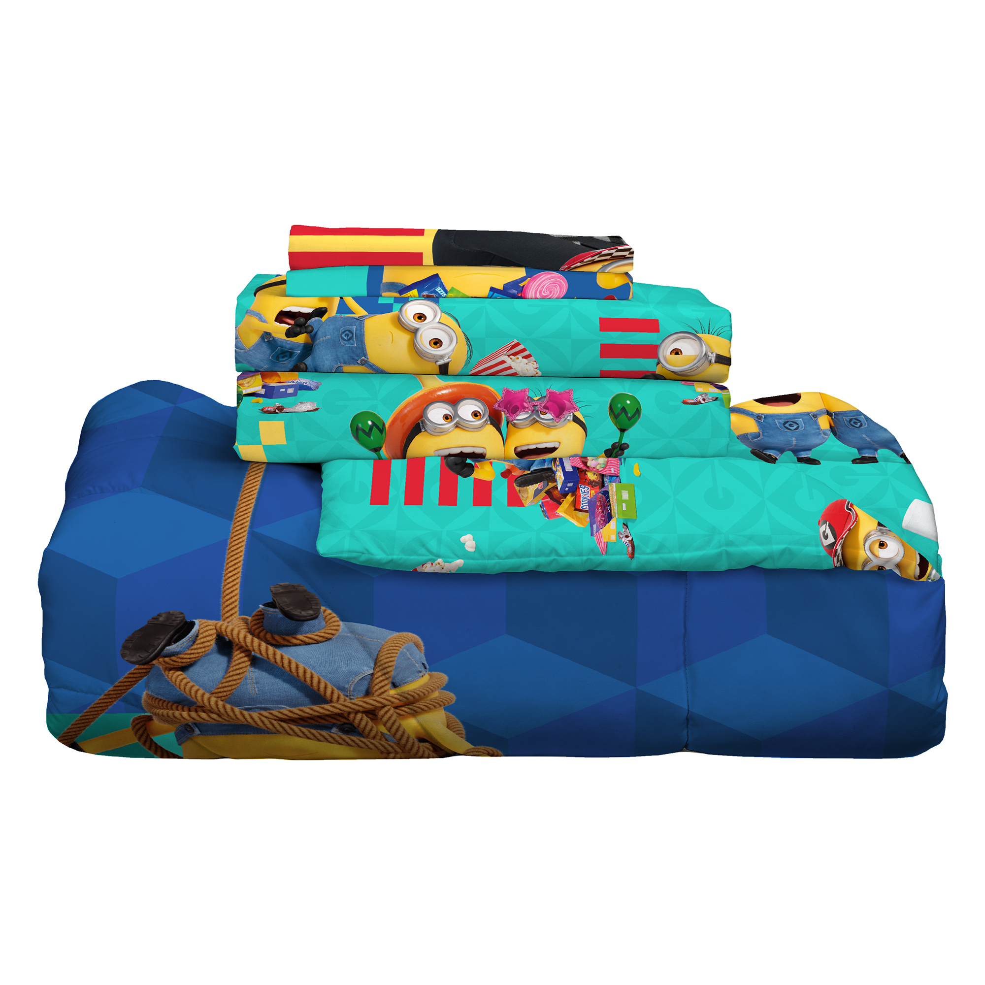 Minions Kids Full Bed in a Bag, Comforter and Sheets, Universal