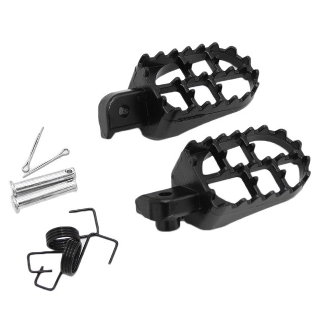 Reposapiés Motocicleta Ygjytge 1 Par Clavijas para PW50 PW80 Negro