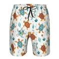 thumbnail image 3 of Goofa Various Turtle Printed Mens Swim Trunks Summer Quick Dry Short Beach Swimwear Bathing Suits-Small, 3 of 9