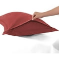 thumbnail image 3 of BedDecor 100% Egyptian Cotton 600TC 2PC Pillow Sham Solid Blood Red King, 3 of 4
