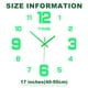 thumbnail image 2 of Reloj de pared 3D DIY Reloj luminoso Reloj de pared con superficie de espejo Tamaño 40 50 cm Relojes decorativos de pared Relojes silenciosos con movimiento sin tictac para el, 2 of 5