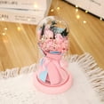 thumbnail image 6 of Lksixu Preserved Flowers, Valentine's Day Gift for Her, Romantic Forever Rose Flowers Bouquet in Glass Dome, Fresh Eternal Flower with LED String Lights for Anniversary, Birthday, Mother's Day, 6 of 7