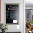 thumbnail image 5 of Ilyapa Rustic Wooden Magnetic Kitchen Chalkboard Sign - 20x30 Inch Graywash Framed Wall Hanging Chalk Board for Farmhouse Decor, Wedding, Restaurant, 5 of 7