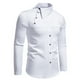 thumbnail image 1 of pstuiky Camisas para hombre de manga larga, Camisa informal de manga larga con cuello vuelto y botones a la moda para hombre camisetas de hombre s, 1 of 9