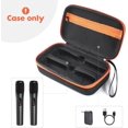thumbnail image 2 of HWZWT Portable Mic Travel Bag Compatible with JBL less Two Microphone System, Handheld Dual Mics Carrying Case Hard Protective Cover fits JBL Partybox Microphones Black, 2 of 5