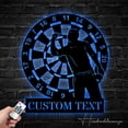 thumbnail image 4 of Handmadetneonsign Custom Dart Dartboard Metal Wall Art LED Light - Personalized Dart Player Name Sign, 4 of 5