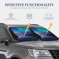 thumbnail image 5 of Yiaed Night At Lake Aurora Print Car Front Windshield Sun Shade,Foldable Anti-UV Car Sunshade for Front Window for Most Vehicles-Small, 5 of 5