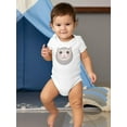 thumbnail image 2 of Smiling Opossum Face Bodysuit Infant -Image by Shutterstock,  24 Months, 2 of 4