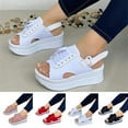 thumbnail image 2 of Women Chunky Platform Sandals Excellent Durability For Women  37 Black, 2 of 4