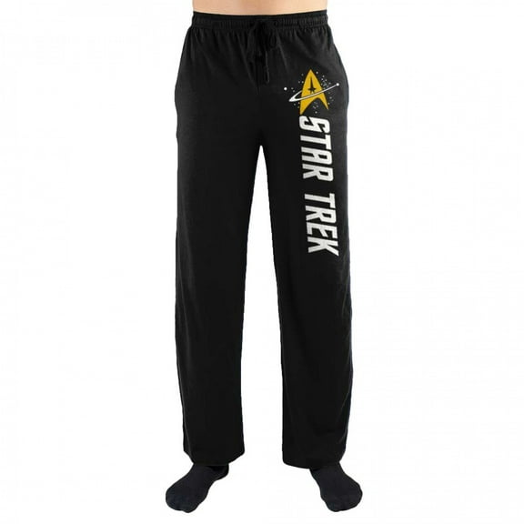 Star Trek Gold Emblem Pajama Sleep Pants-Medium (32-34)