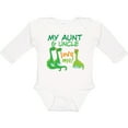 thumbnail image 3 of Inktastic My Aunt and Uncle Love Me Dinosaur Boys Long Sleeve Baby Bodysuit, 3 of 5