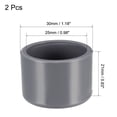thumbnail image 2 of Unique Bargains 25mm PVC Pipe Cap Fitting, Slip End Caps DWV(Drain Waste Vent) Gray 2 Pcs, 2 of 2
