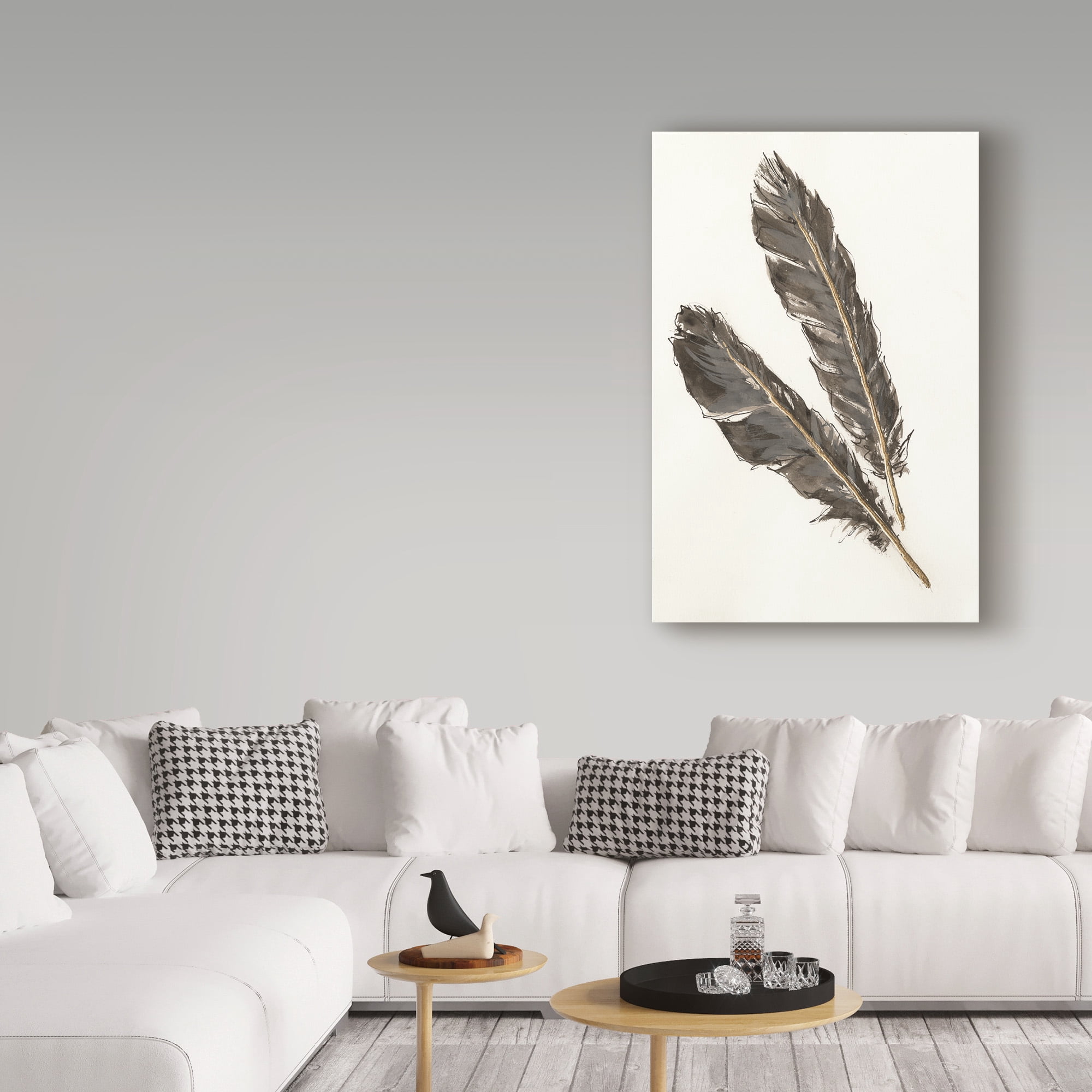 Trademark Fine Art 'Gold Feathers III' Canvas Art by Chris Paschke