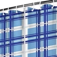 thumbnail image 3 of Blue and White Grid Pattern Shower Curtain 84"x72" ,Bathroom Decorative Shower Curtains Set with 12 Hooks,Modern Waterproof Washable Shower Curtain, 3 of 6
