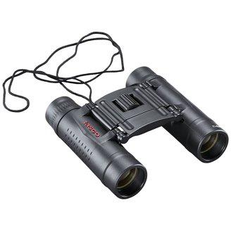 Tasco® Essentials Zoom 8-24x25mm Porro Prism Binoculars, Black