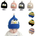 thumbnail image 2 of WOLLED Boys Girls Cute Woolen Hat Toddler Newborn Winter Knitted Cap 2M-2Y Kids Thickened Wool Cap, 2 of 10