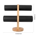 thumbnail image 3 of EeaseCA Double Layer Bracelet Rack Double Layer Display Rack Jewelry Bracelet Display Rack (Black), 3 of 8