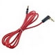 thumbnail image 2 of Cable de extensión de audio auxiliar de 1,2 m y 3,5 mm macho a macho para iPhone, iPod y teléfono móvil (rojo), 2 of 7