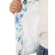 thumbnail image 5 of BLAZER CHIC para Mujeres Abierto Frontal Ropa de Trabajo Verano Chaqueta Corta Blanca Azul Floral XL, 5 of 6