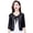 Black XXL, variant on Women Fall Spring Coat Lace up Floral Embroidery Solid Color Shawl Three Quarter Sleeves Loose Hollow Out Lace Round Neck Short Type Sun Jacket