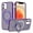 Darkpurple, variant on Dteck Magnetic Case for iPhone 12 /12 Pro,Shockproof Matte Translucent PC Case Compatible with Mag Safe Ring Holder Kickstand Silicone Bumper Cover for iPhone 12 /12 Pro,Black