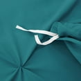 thumbnail image 5 of Nestl 3 Piece Pinch Pleated Pintuck Duvet Cover Set with Shams, Soft Microfiber,Button Closure Bedding Set, California King - Teal, 5 of 9