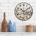 thumbnail image 3 of GZHJMY Village on The Hills Wall Clock, PVC Silent Non Ticking 10 Inch Battery Operated Wall Clocks, Easy to Read Clock for Home Kitchen Living Room Bathroom Office Decor, 3 of 6